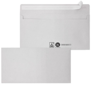 MAILmedia Enveloppes recyclées, format long, auto-adhésif