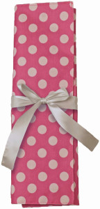 KLEIBER Pochette pour aiguilles à tricoter POIS, gris/rose