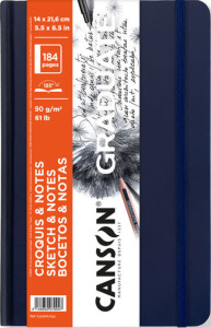 CANSON Carnet à croquis GRADUATE SKETCH & NOTES, bleu foncé