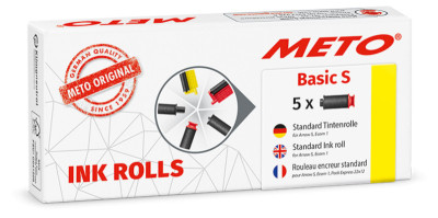 METO Rouleau d'encre pour étiqueteuse Basic S, noir