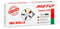 METO Rouleau d'encre pour étiqueteuse Basic M, noir METO Rouleau d'encre pour étiqueteuse Basic M, noir