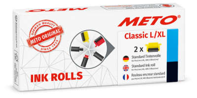 METO Rouleau d'encre pour étiqueteuse Basic M, noir