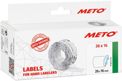 METO Étiquette pour étiqueteuse, 22 x 16 mm, blanc