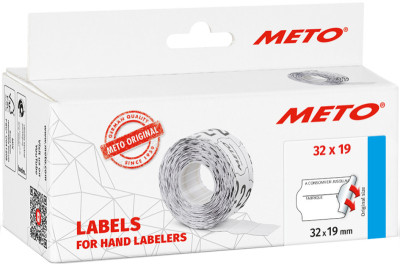METO Étiquette pré-imprimée pour étiqueteuse, 26 x 16 mm
