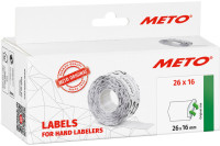 METO Étiquette pour étiqueteuse de prix, 32 x 19 mm, blanc METO Étiquette pour étiqueteuse de prix, 32 x 19 mm, blanc