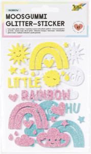 folia Sticker pailleté en caoutchouc mousse 