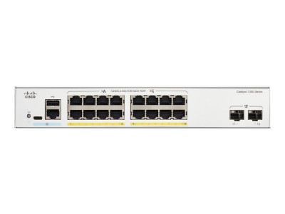 Cisco : CATALYST 1300 16-PORT GE FULL POE 2X1G SFP