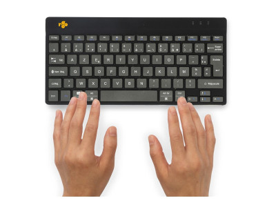R-Go Tools : R-GO COMPACT BREAK ERGONOMIC KEYBOARD AZERTY (FR) BLUETOOTH B
