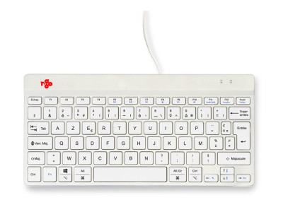 R-Go Tools : R-GO COMPACT BREAK ERGONOMIC KEYBOARD QWERTY (FR) avec WHITE