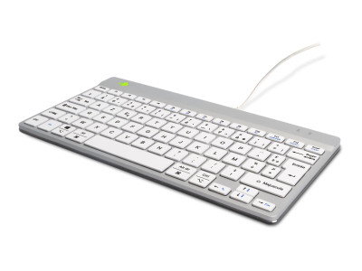 R-Go Tools : R-GO COMPACT BREAK ERGONOMIC KEYBOARD QWERTY (FR) avec WHITE