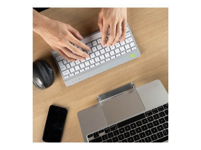 R-Go Tools : R-GO COMPACT BREAK ERGONOMIC KEYBOARD QWERTY (FR) avec WHITE