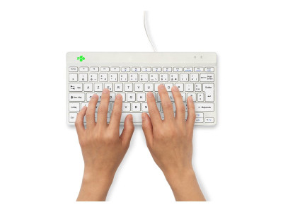 R-Go Tools : R-GO COMPACT BREAK ERGONOMIC KEYBOARD QWERTY (FR) avec WHITE