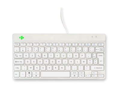 R-Go Tools : R-GO COMPACT BREAK ERGONOMIC KEYBOARD QWERTY (FR) avec WHITE