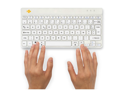 R-Go Tools : R-GO COMPACT BREAK ERGONOMIC KEYBOARD AZERTY (FR) BLUETOOTH W