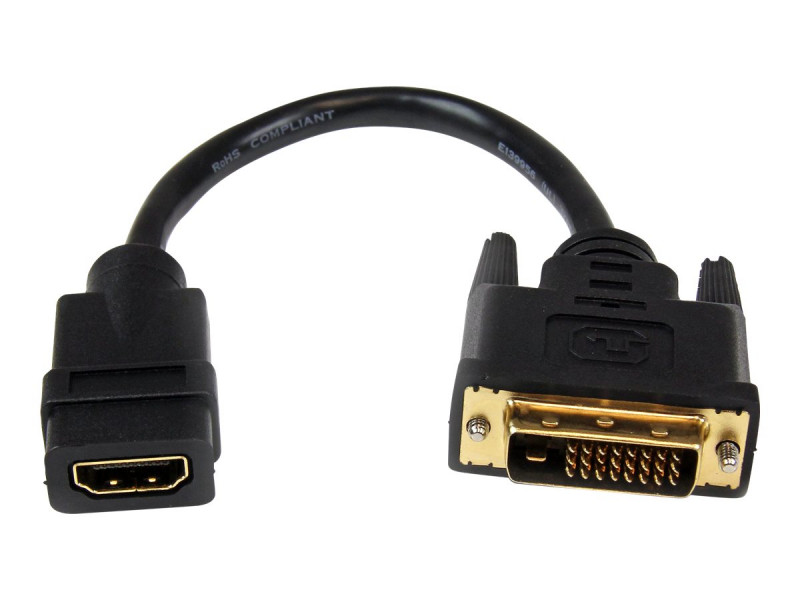 Startech : CABLE ADAPTATEUR VIDEO HDMI VERS DVI-D de 20 CM - M pour