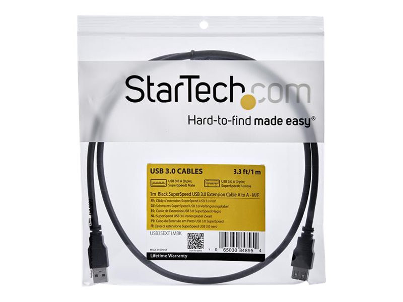 Startech : CABLE D extension USB 3.0 1M - M pour - cable RALLONGE