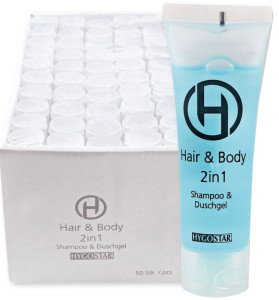 HYGOSTAR Gel douche & Shampoing 2en1, tube de 30 ml