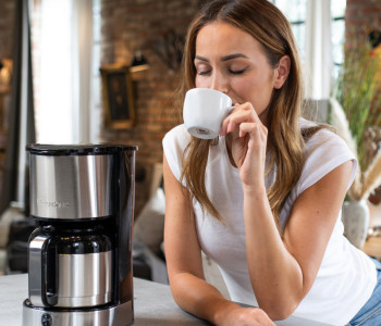 CLATRONIC Machine à café thermos KA 3805, argent / noir