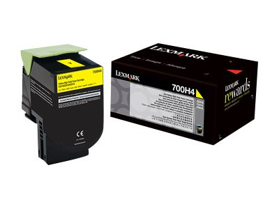 Lexmark : cartouche toner Jaune 700H4