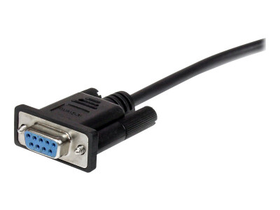 Startech : CABLE SERIE RS232 en LIAISON DIRECTE 0.5M DB9 M pour NOIR