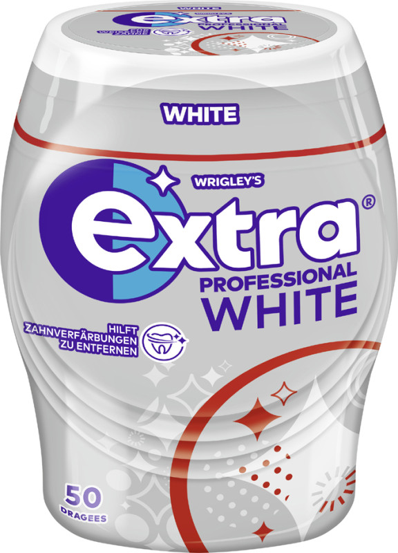 WRIGLEY'S Extra Chewing-gum PROFESSIONAL WHITE, boîte de 50