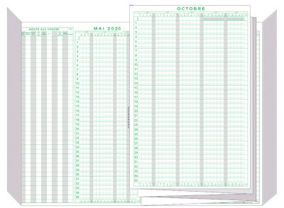 EXACOMPTA Planning des congés 2023/2024, mai 2023 à mai 2024
