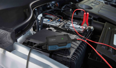 ANSMANN KFZ-Batterieladegerät BC, 6-12V/1A, schwarz/blau