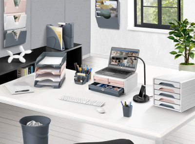 CEP Corbeille à courrier MINERAL, format A4, set de 4