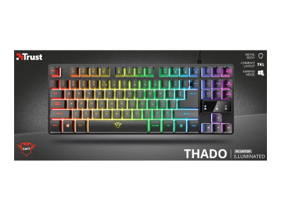 Trust : THADO TKL ILLUMINATED GAMING KEYBOARD GXT833 BQ 2