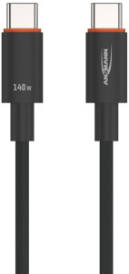 ANSMANN Daten- & Ladekabel mit Display, USB-C - USB-C, 2,0 m