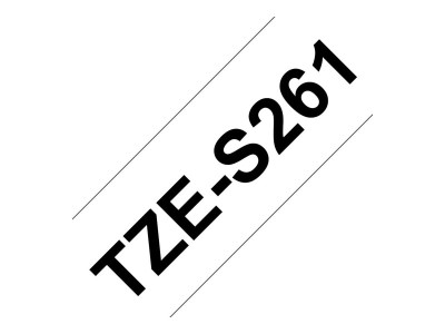 Brother TZE-S261 ruban laminé P-Touch 36mm 8M Adhésif extra fort Noir sur Blanc