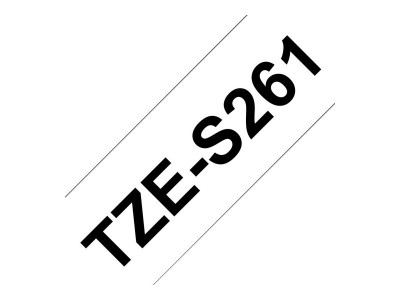 Brother TZE-S261 ruban laminé P-Touch 36mm 8M Adhésif extra fort Noir sur Blanc