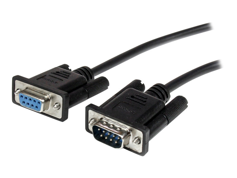 Startech : Cable série DB9 RS232 noir en liaison directe 2 m - M/F