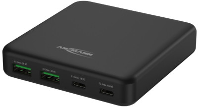 ANSMANN USB-Ladegerät Desktop Charger DC465PD, schwarz