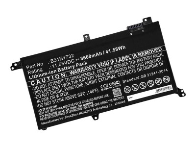 DLH : 11.55V 3600MAH 42WH LI-POL batterie - ASUS B31N1732 / B31N17