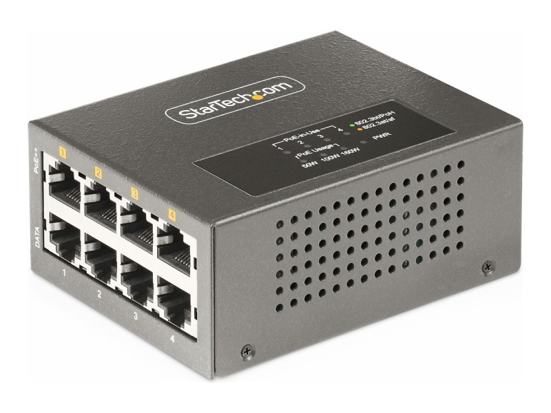 Startech : 4-PORT POE+/POE++ INJECTOR - MULTI-GIGABIT 5/2.5G ETHERNET