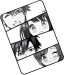 CEP Sous-main MANGA HEROS, noir/blanc