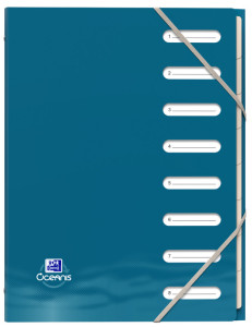 Organiseur Oxford « Océanis », A4, 8 onglets, PP recyclé