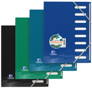 Organiseur Oxford « Océanis », A4, 8 onglets, PP recyclé