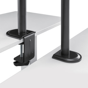 LogiLink Monitorarm mit Notebookhalterung, schwarz
