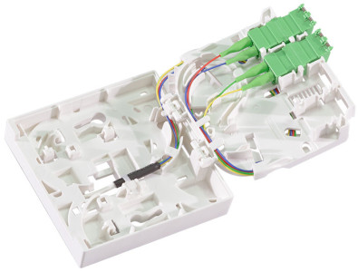 LogiLink Boîte d'épissure FTTH, câble de pose 60 m, blanc