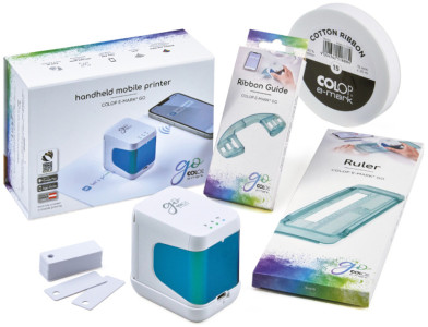 COLOP Imprimante mobile e-mark go kit de démarrage, blanc