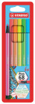 STABILO Fasermaler Pen 68, 6er Karton-Etui