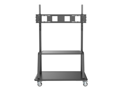 Eaton MGE : HEAVY-DUTY ROLLING TV CART 60-105 DISPLAYS LOCK CASTERS BLK