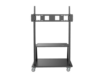 Eaton MGE : HEAVY-DUTY ROLLING TV CART 60-105 DISPLAYS LOCK CASTERS BLK