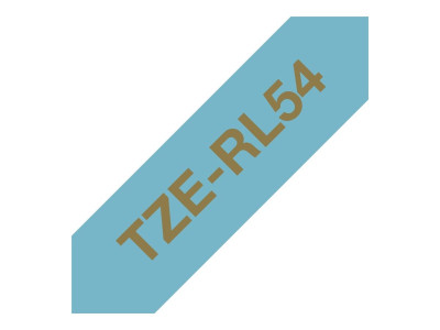 Brother : 24MM GOLD / LIGHT BLUE RIBBON tape