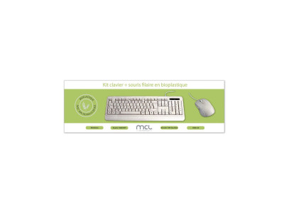 MCL Samar : kit KEYBOARD et MOUSE BIOPLASTIC