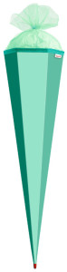 ROTH Bastelschultüte mit Verschluss, grün, 6-eckig, 850 mm
