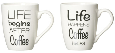 Ritzenhoff & Breker Tasse à café LIFE SPRÜCHE, 590 ml