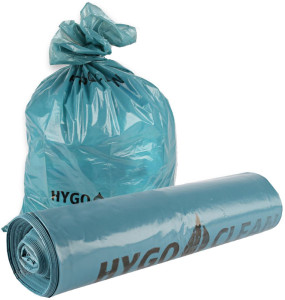 HYGOCLEAN Sac poubelle Light, 120 litres, en LDPE, jaune
